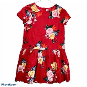 Gap Kids Red Floral Dress